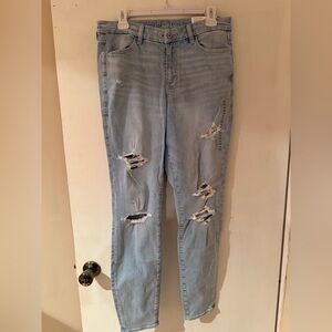 American Eagle Curvy Hi Rise Jeggings Size 12 Long